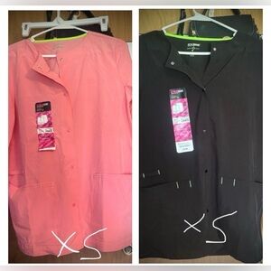 Women's Black/ Pink Lab Coats